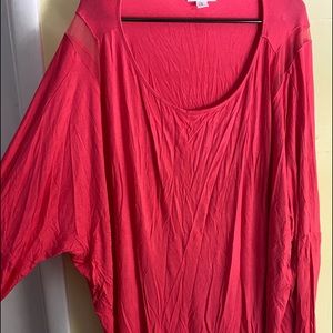 Plus size maternity long sleeve tee